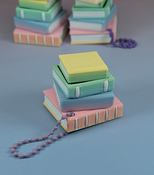 Pastel Book Stack Clicker