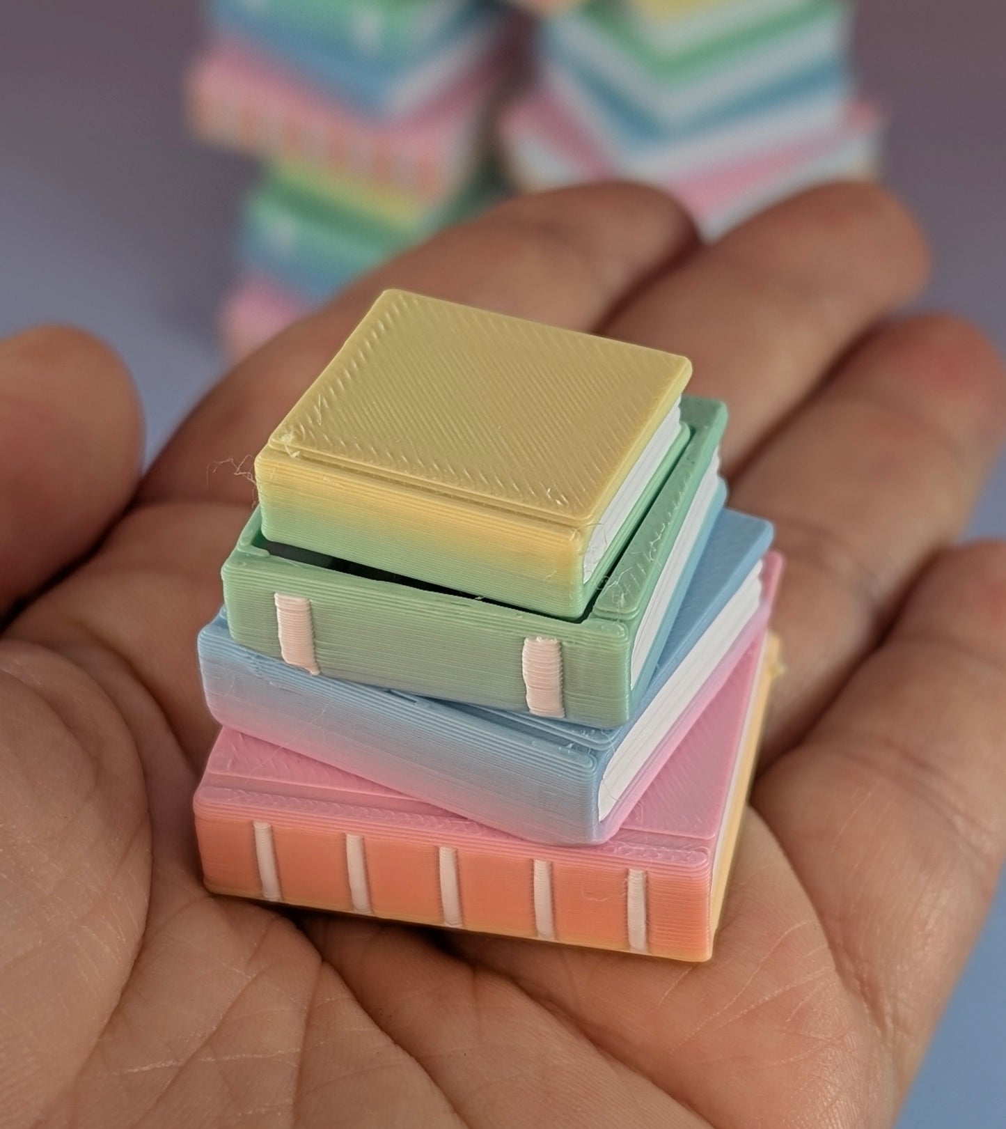 Pastel Book Stack Clicker