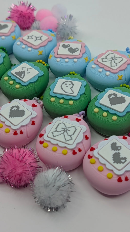 Pixel Companion Clicker Keychains