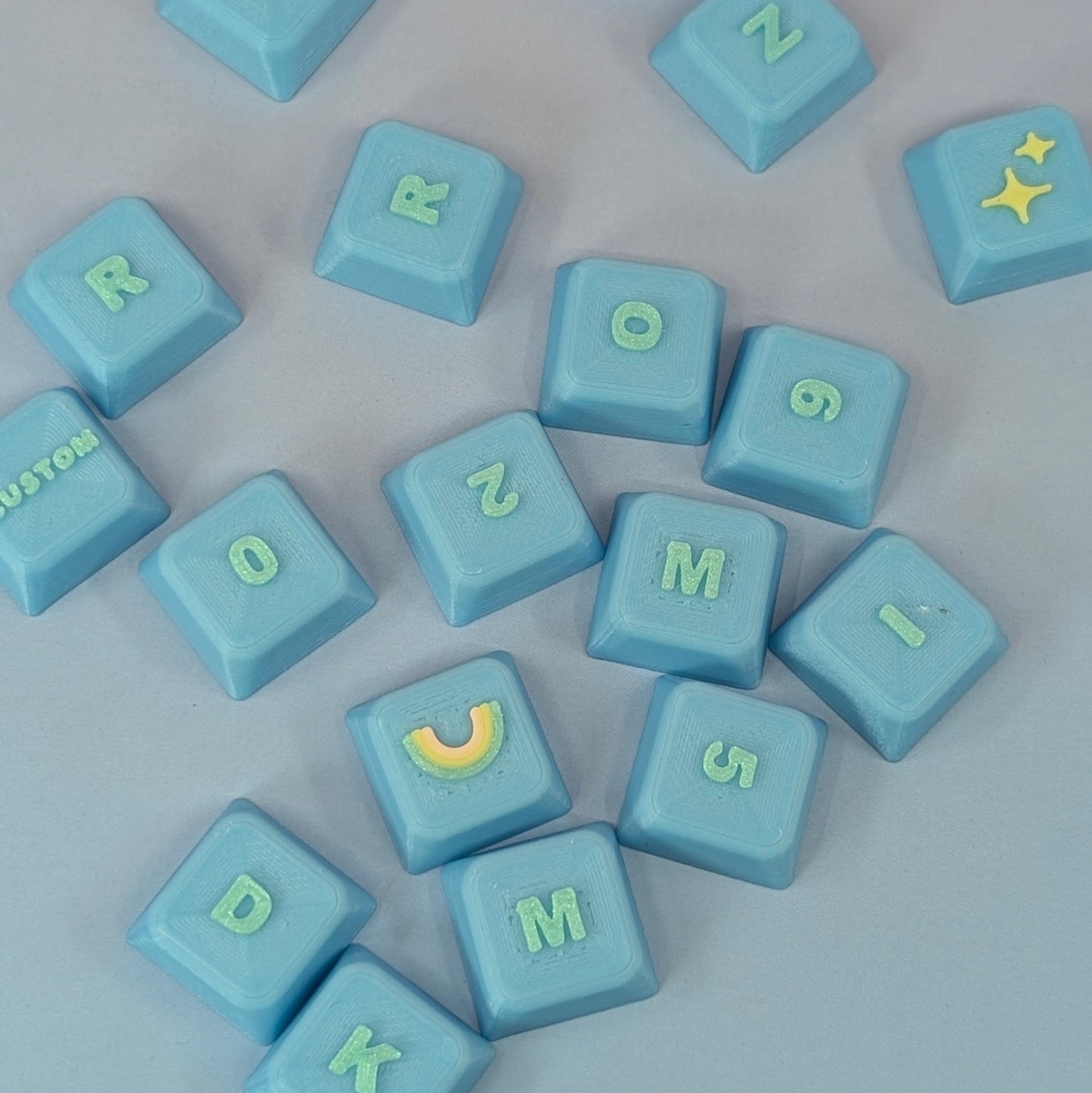 Custom Name Tile Clicker Keychain – Build Your Own Letter Keychain