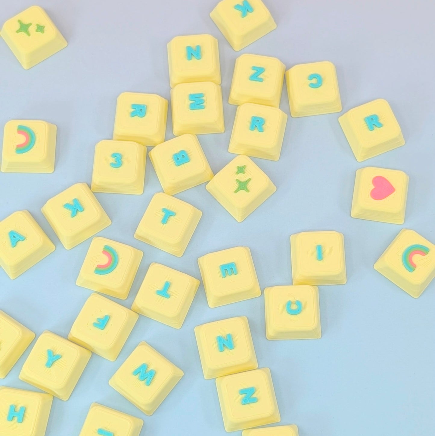 Custom Name Tile Clicker Keychain – Build Your Own Letter Keychain