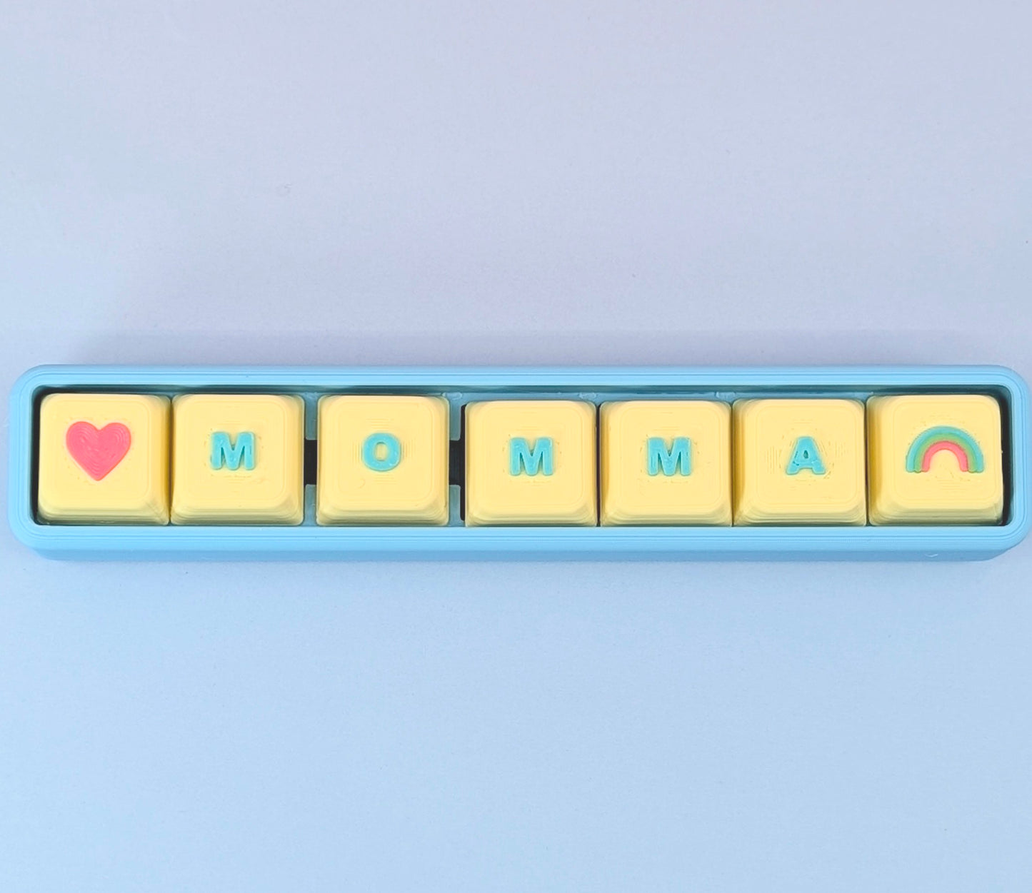 Custom Name Tile Clicker Keychain – Build Your Own Letter Keychain