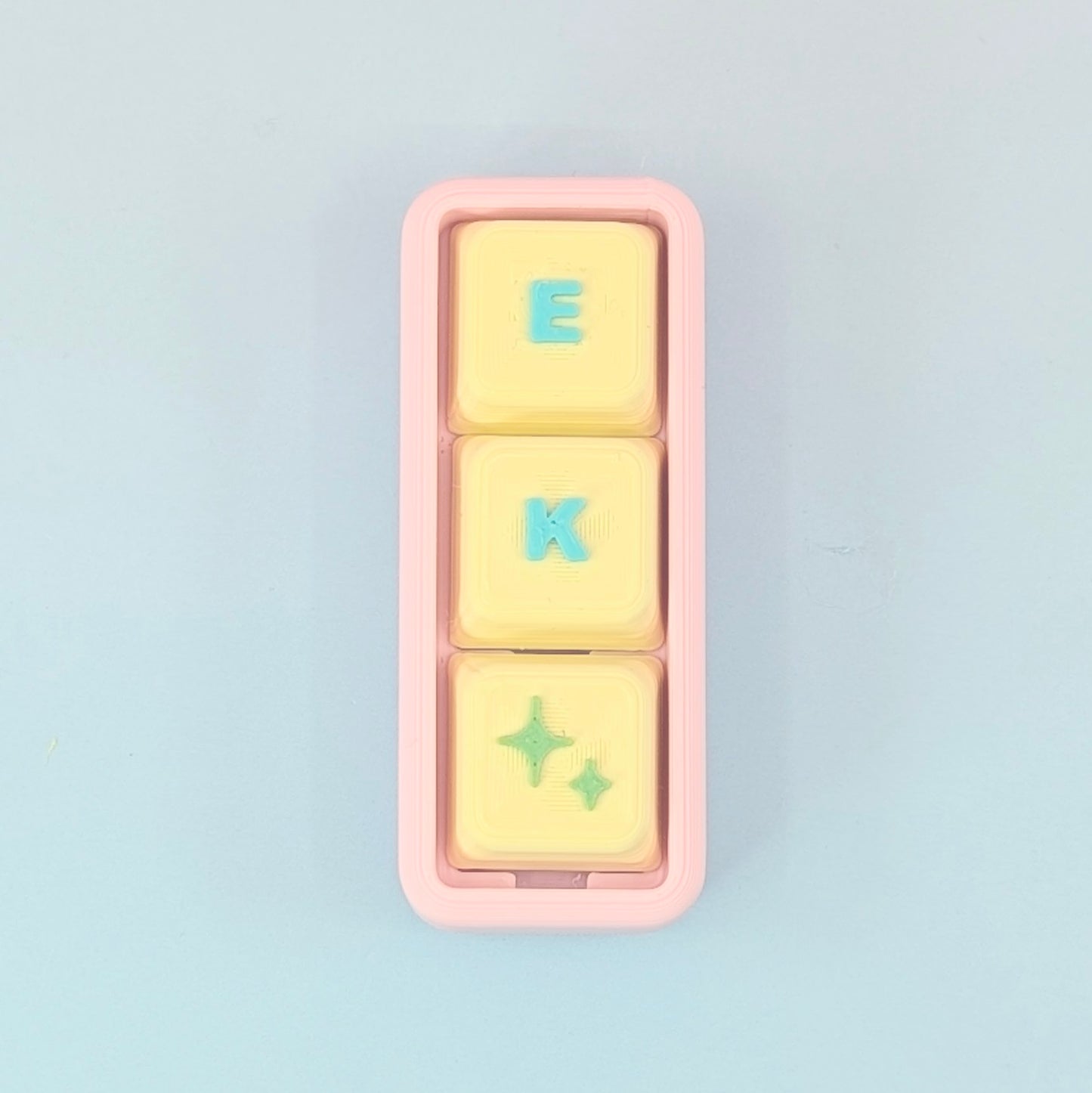 Custom Name Tile Clicker Keychain – Build Your Own Letter Keychain