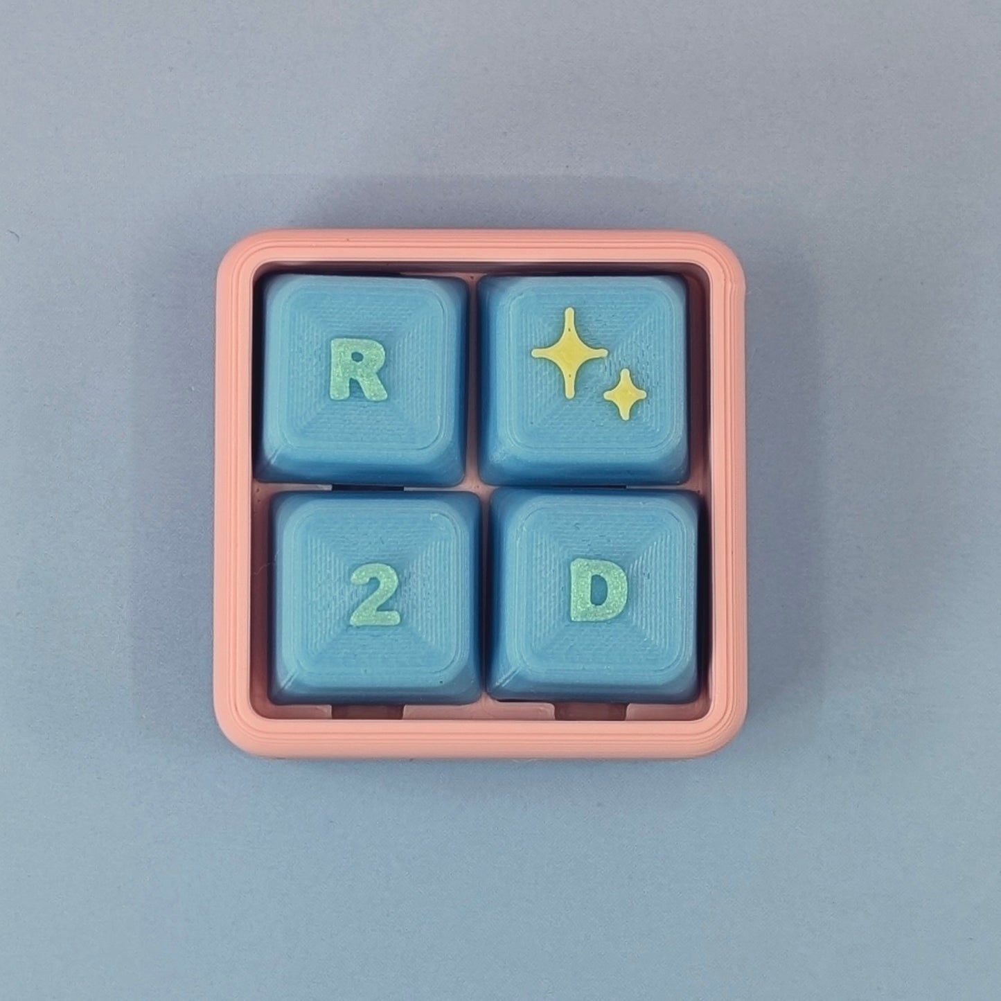 Custom Name Tile Clicker Keychain – Build Your Own Letter Keychain