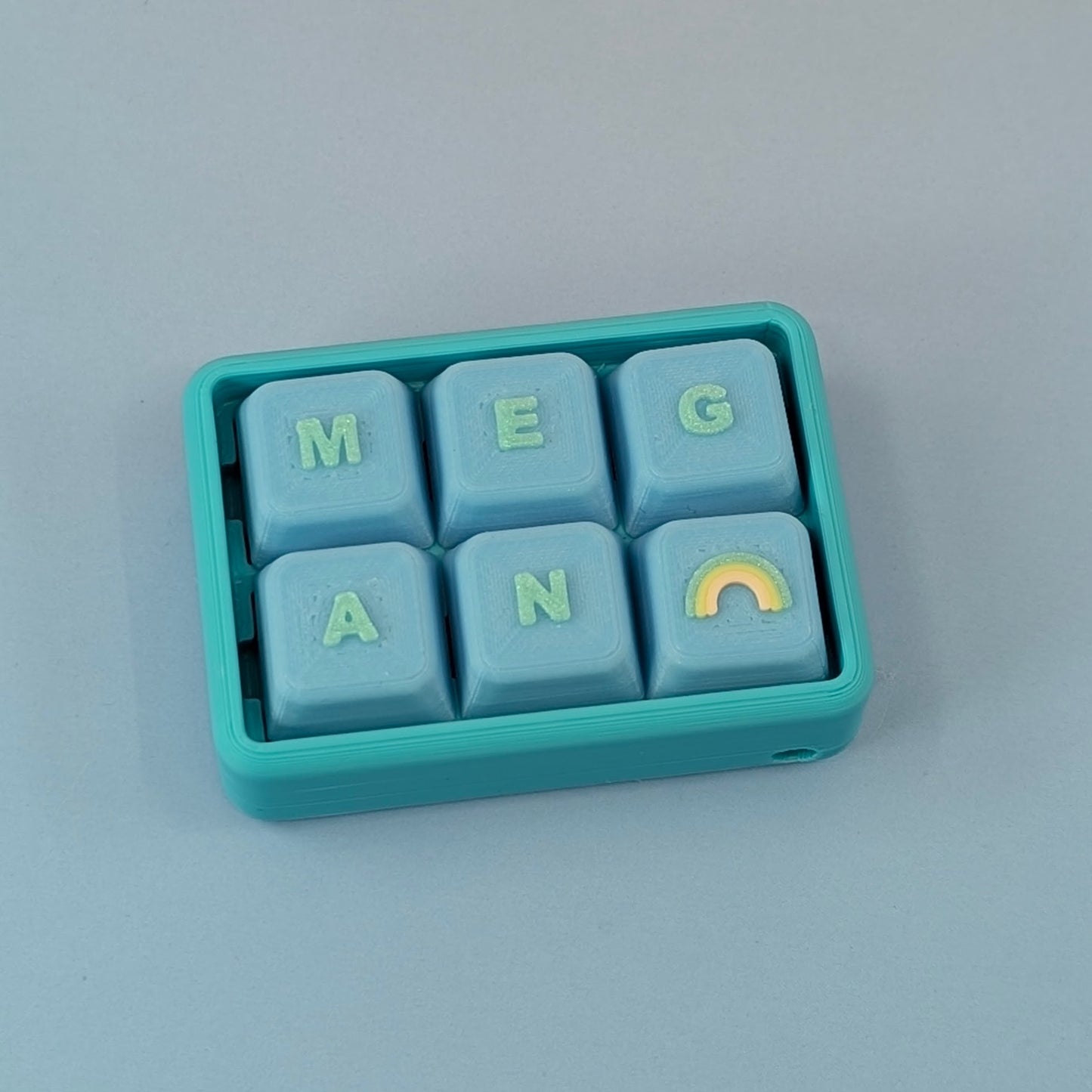 Custom Name Tile Clicker Keychain – Build Your Own Letter Keychain