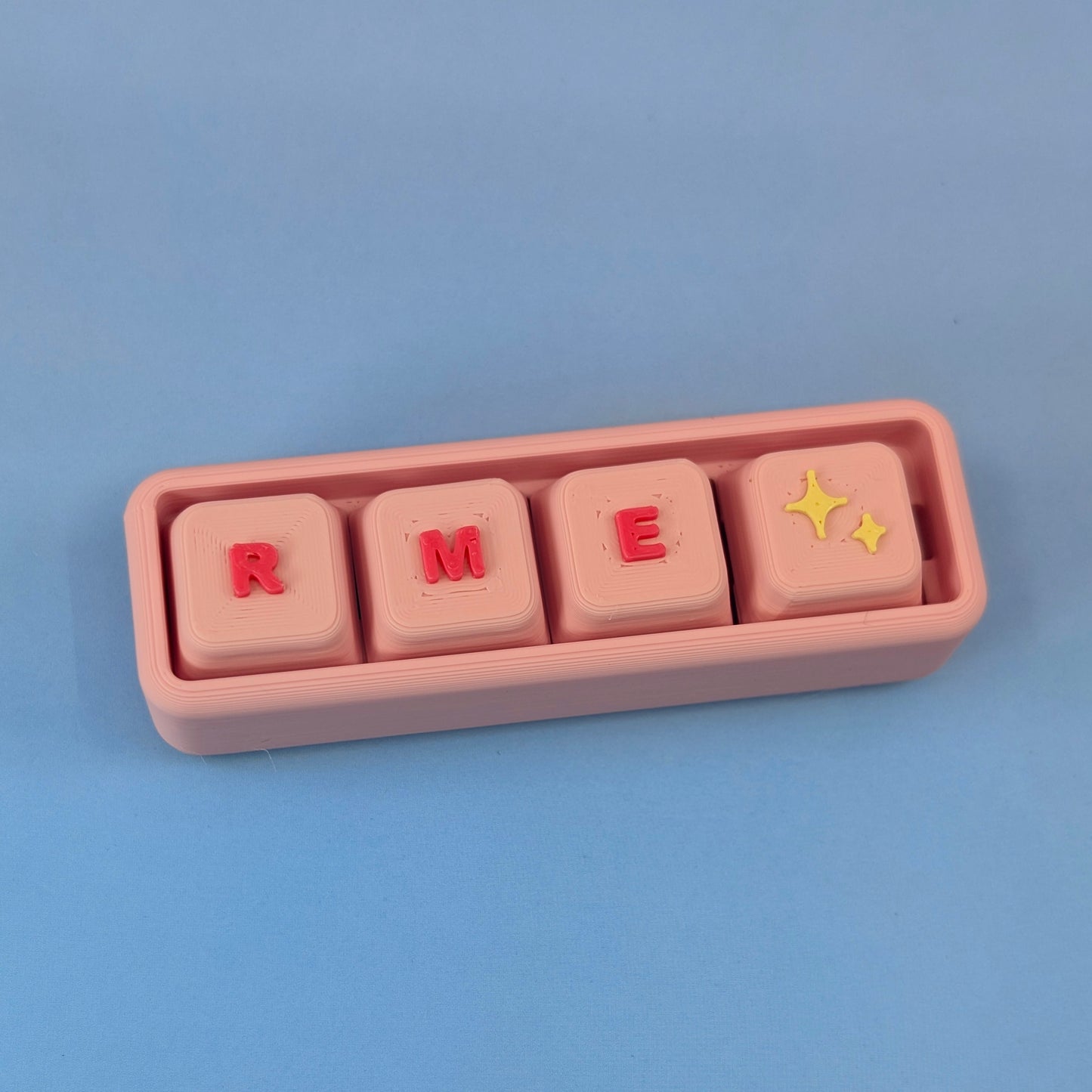 Custom Name Tile Clicker Keychain – Build Your Own Letter Keychain