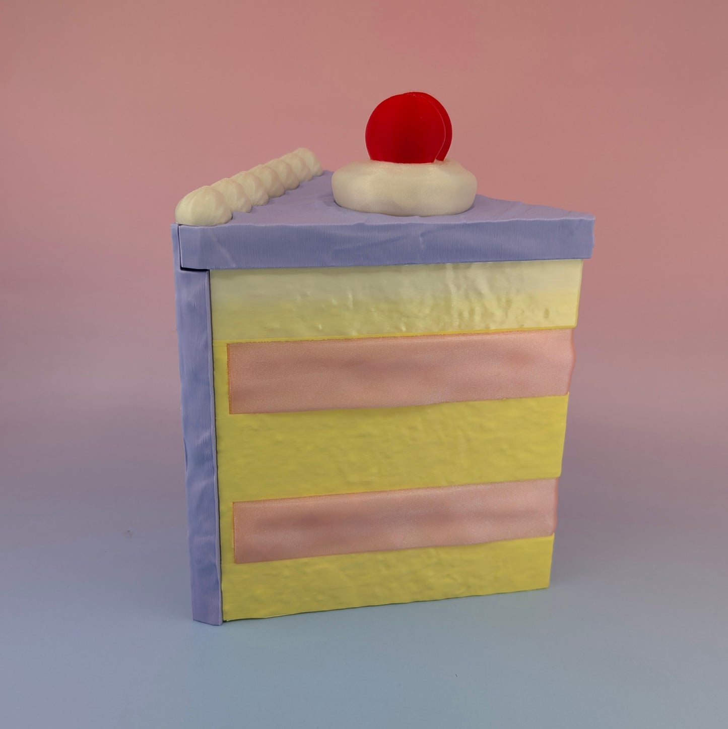 Layer Cake Book Holder - Pastel Slice with Hidden Storage Compartment ✨