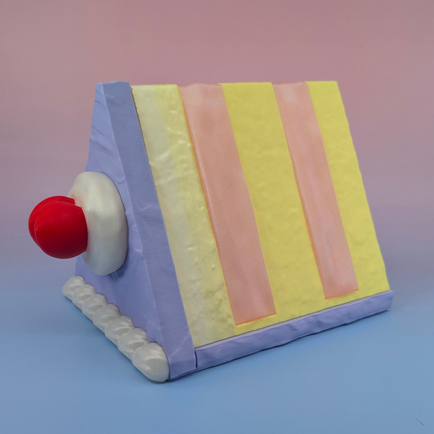 Layer Cake Book Holder - Pastel Slice with Hidden Storage Compartment ✨