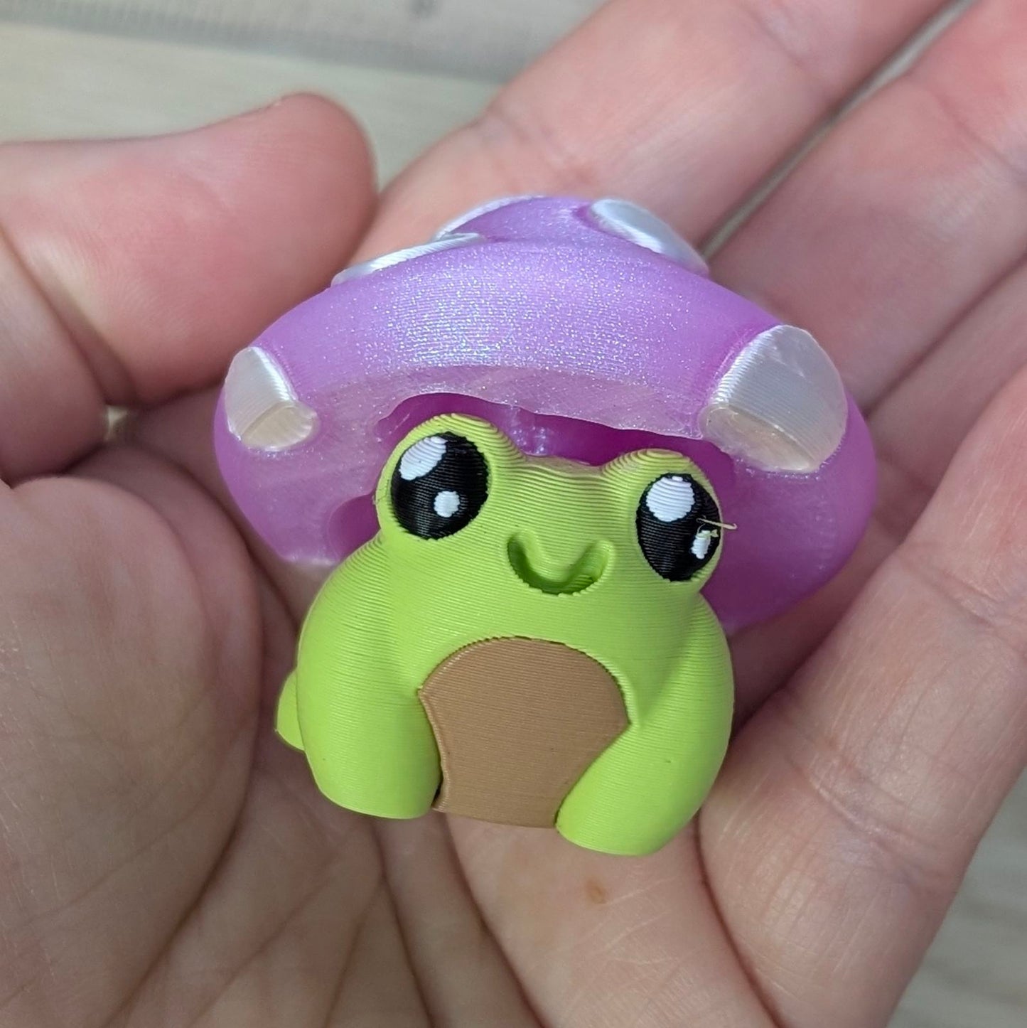 Mushroom Frog Clicker Set — 3 Kawaii Fidget Clickers (Two Frogs + a Mushroom Cottage) ✨