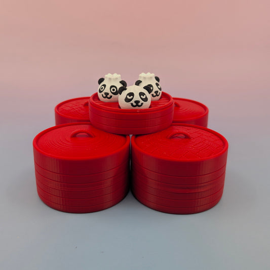 Panda Bear Dumpling Clicker Set - 3 Clickers