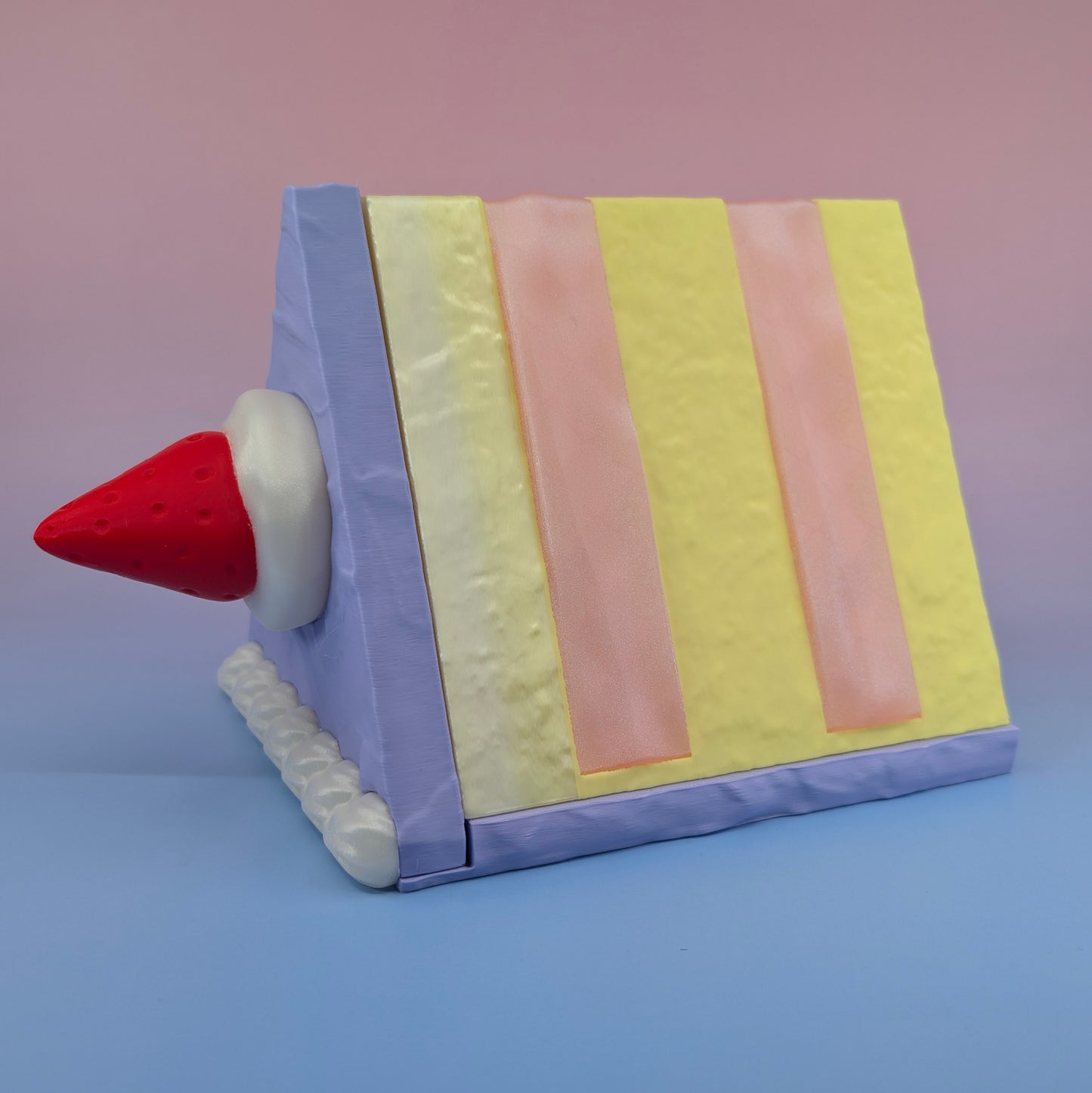 Layer Cake Book Holder - Pastel Slice with Hidden Storage Compartment ✨