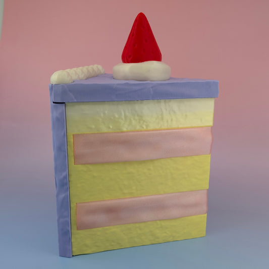 Layer Cake Book Holder - Pastel Slice with Hidden Storage Compartment ✨